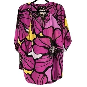 Worthington Women’s X-Large Sheer V-neck Blouse